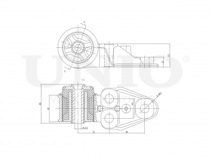 С/блок левый задней балки RMP-20022 UNIO