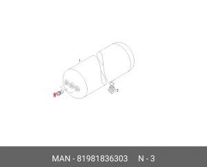 W-штекер W-SN12-D12-CUZN/232 81981836303 MAN
