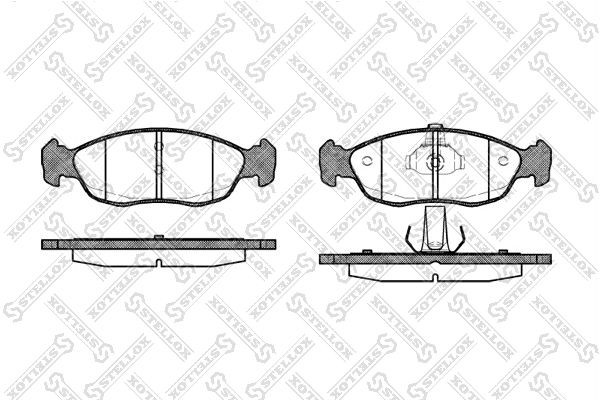 колодки дисковые! п.\Citroen Xsara/Saxo, 472-010B-SX STELLOX