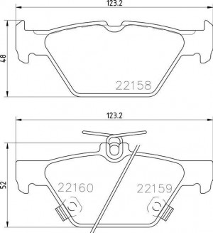 P78026 колодки дисковые задние!\ Subaru Legacy/Outback 2.5i/2.0D 15> P78026 BREMBO