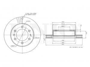 Диск тормозной передний BRD-20417 UNIO
