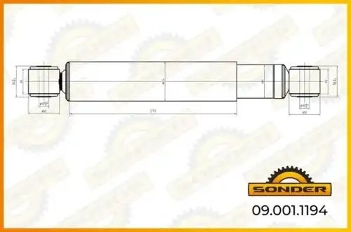 Амортизатор подвески (передний) MB о.н 0063234500 — 2 года безусловной гарантии 090011194 SONDER