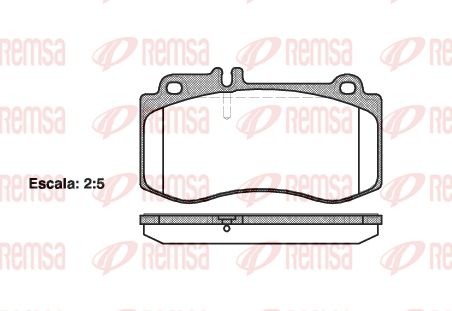 1406 00 [A0054207720] !колодки дисковые п.\ MB Berlina/T-Model W212/S212 E500/E5 140600 REMSA