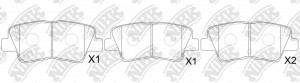 Колодки тормозные HYUNDAI Solaris (10-) KIA Rio GEELY Atlas Pro (NL-3B) задние ( PN0538 NIBK