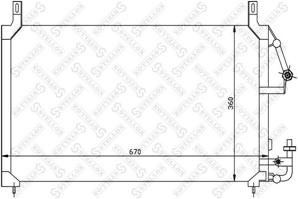 AVA DW5006=NS94424=GR925176 [96164823] !радиатор конд.\ Daewoo Nexia/Espero all  10-45017-SX STELLOX