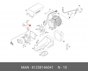 Блок управления отопителем D4S 81258146041 MAN