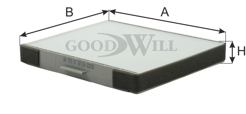 Фильтр салона AG575CF AG 575 CF GOODWILL