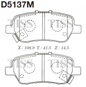 Колодки тормозные дисковые D5137M D5137M MK KASHIYAMA