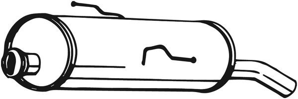 Глушитель PEUGEOT 206 задняя часть BOSAL 190-355 BOSAL