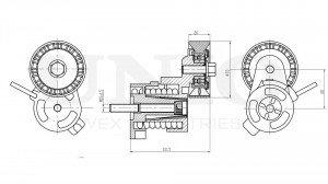 Ролик с натяжителем приводного ремня TNS-10259 UNIO