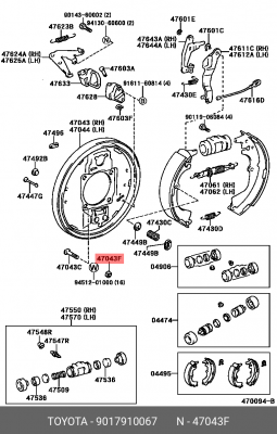КРЕПЕЖ 90179-10067 90179-10067 TOYOTA