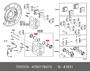 ПОРШЕНЬ 47831-78010 47831-78010 TOYOTA