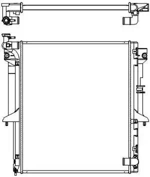 Радиатор, 24 мм MITSUBISHI PAJERO SPORT 09-, L200 05- 33211053 33211053 SAKURA