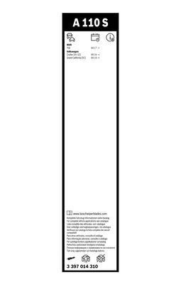 Щетка стеклоочистителя VW Crafter (16-) комплект BOSCH 3 397 014 310 BOSCH