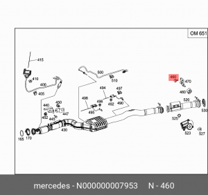 болт N000000007953 MERCEDES BENZ