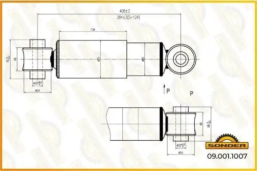 Амортизатор подвески (задний) WABCO о.н 4386012110 — 2 года безусловной гарантии 090011007 SONDER