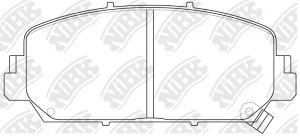Колодки тормозные дисковые PN0647 PN0647 NIBK