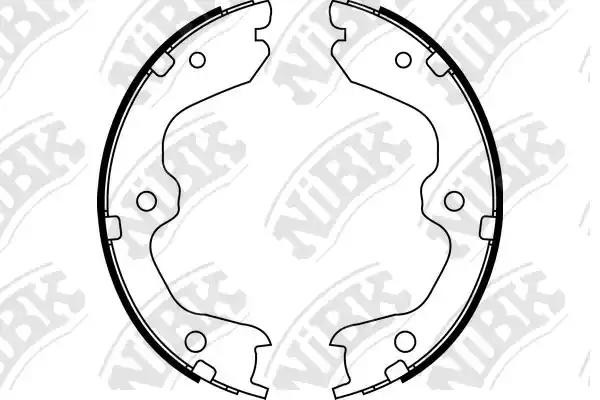 Колодки тормозные NISSAN Teana,Z350 стояночного тормоза (4шт.) NIBK FN0643 NIBK