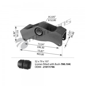 Балансир MERITOR в сборе с втулкой MANSONS 780.103 MANSONS