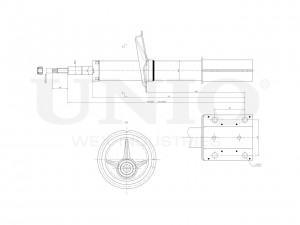 Амортизатор масляный передней подвески SAB-20035 UNIO