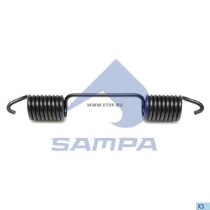 Пружина RENAULT колодок тормозных стяжная (250x35x5) SAMPA 080050 SAMPA