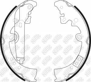 Колодки тормозные барабанные TOYOTA HILUX 2010 FN0620 FN0620 NIBK