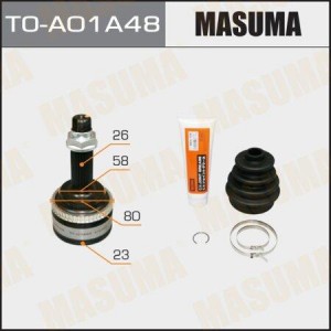 ШРУС наружный к-кт!\ Toyota Corolla 1.4/1.6 02> TO-A01A48 MASUMA