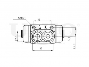 Цилиндр тормозной колесный BRC-20507 UNIO