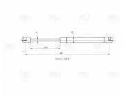 Амортизатор (упор) для а/м Opel Zafira C (11-) (крышки багажника) (GS 2124) GS2124 TRIALLI