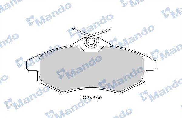Колодки тормозные CITROEN C2,C3 (02-) (1.1/1.4) передние (4шт.) MANDO MBF015170 MANDO