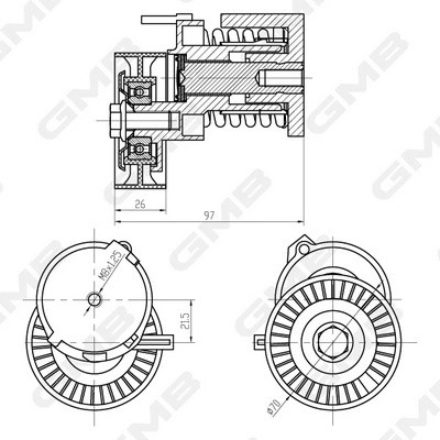 Натяжитель GAT21190 GAT21190 GMB