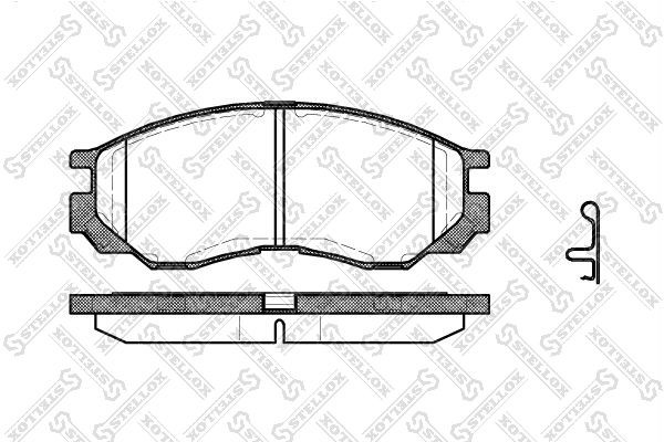 колодки диск. перед.!\ Dongfeng, Mitsubishi L200/L300/Space Gear 2.0i/2.5D/TD 94 594-000-SX STELLOX