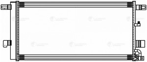 Радиатор кондиц. для ам Audi A4 (15-),A5 (16-),A6 (18-),A7 (18-) 2.0T,3.0T,3.0TD LRAC 1830 LUZAR