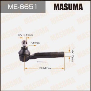 наконечник рулевой!\ Subaru Legasy 98-03/Forester 97-02 ME-6651 MASUMA