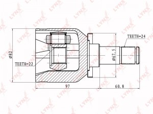 ШРУС внутренний трипод  подходит для LADA 2108-15/Kalina/Priora CI-4601 CI-4601 LYNXAUTO