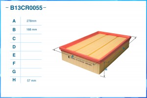Фильтр воздушный B13CR0055 B13CR0055 CWORKS