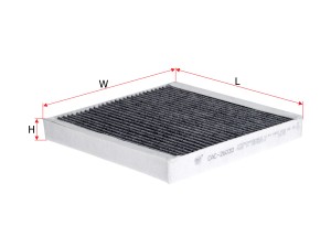 Фильтр воздушный салона SMART Fortwo (07-) SAKURA CAC-26030 SAKURA