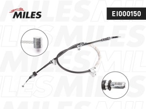 Трос стояночного тормоза правый HYUNDAI ELANTRA 1.6 06-/i30 07- EI000150 EI000150 MILES