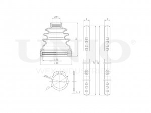 Пыльник ШРУСа (к-т) DUC-30029K UNIO