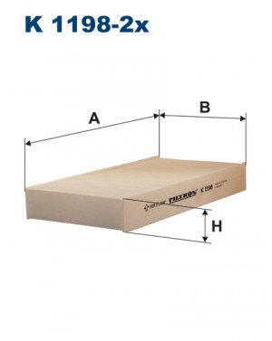 Фильтр салона K1198-2x K11982X FILTRON