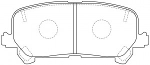 Колодки тормозные BP28007 BP28007 SB NAGAMOCHI