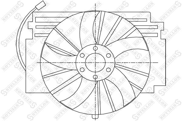 вентилятор охлаждения!\ BMW E53 3.0i 24V 00-06 29-99365-SX STELLOX