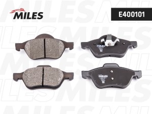 Колодки тормозные передние (без датчика) (Смесь Low-Metallic) RENAULT MEGANE II/ E400101 MILES