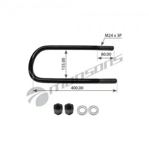 Стремянка рессоры M24*3.0-B10-156/(380-440) HD185 300.112 MANSONS