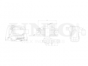 Опора двигателя правая RMP-15015 UNIO