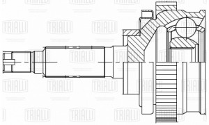 ШРУС Лада 2123 ABS (наруж.) (GO 445) ECO GO 445 TRIALLI