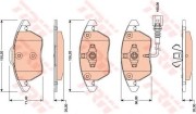 Колодки тормозные дисковые передние AUDI: A1 (8X1, 8XK), 1.4 TFSI, 2.0 TFSI quat GDB1807ZFR ZF
