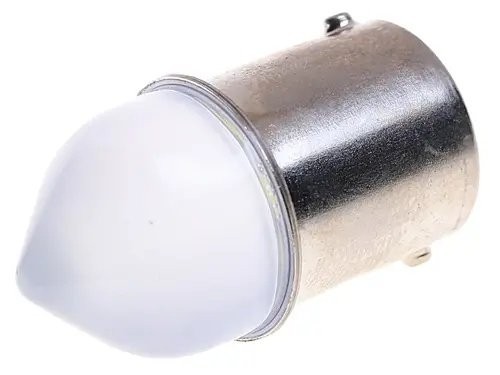 Лампа светодиодная 12V R5W BA15s конус матовая линза LED 9 SMD 3030 White MISTAR MIS131159 MISTAR