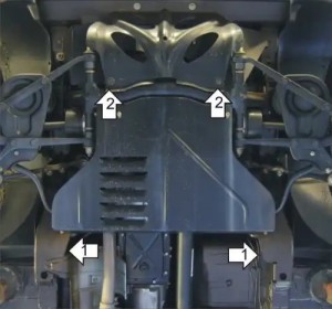 Защита КПП ВАЗ-2123 MOTODOR 13006 MOTODOR