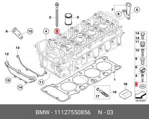 Прокладочная шайба ! \BMW 1' E81, E82, E87, LCI, E88, F20, F21, 3' E30, E36, E46 11 12 7 550 856 BMW